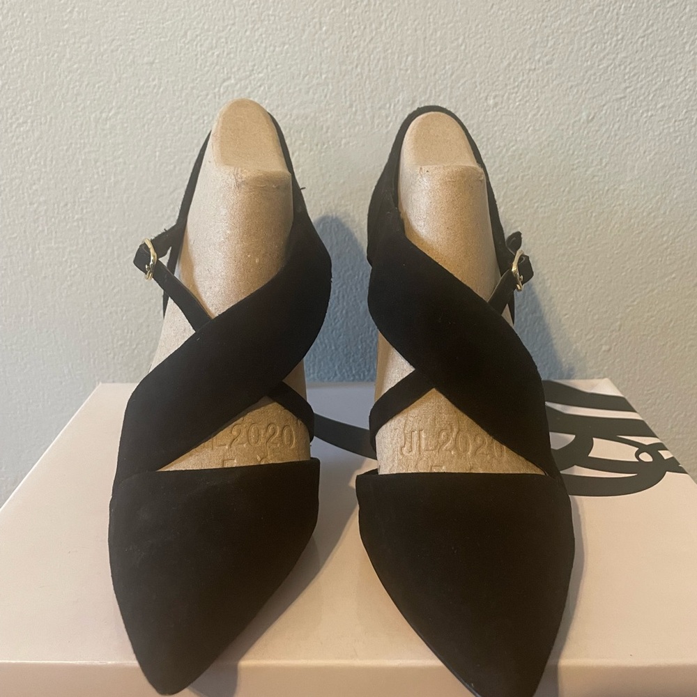 Nine West Chillice Black Suede Pumps